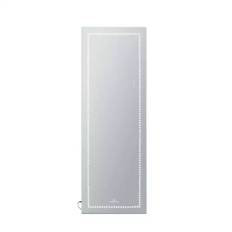 Specchio da Terra o da Parete con Illuminazione LED a Tre Toni e Cornice Sottile in Alluminio
