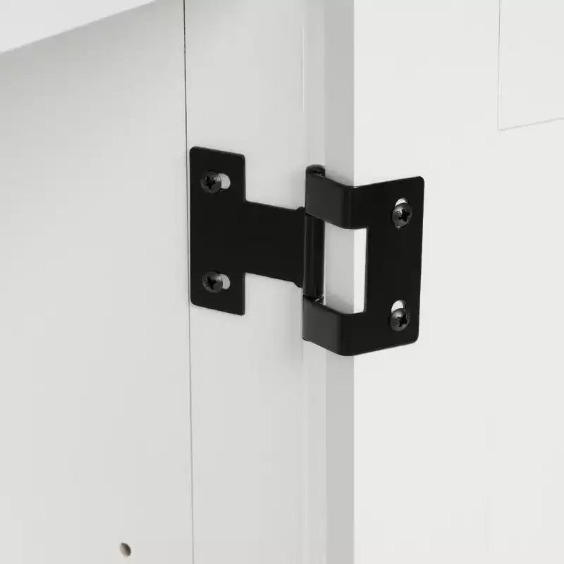 Mobile credenza da fattoria con ante a battente, credenza da cucina grande da 58" con ripiani regolabili
