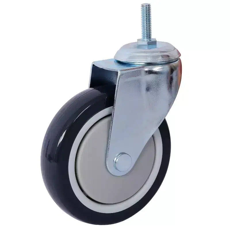 Scaffale a 6 ripiani in filo metallico NSF da 6000 libbre, struttura robusta regolabile con ruote e copriripiani (nero, 84H48L20D)