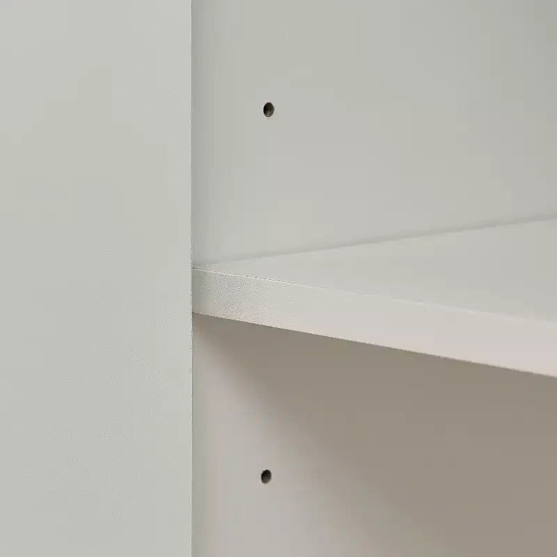 68 Mobile multiuso da soggiorno, credenza bianca in truciolare+MDF con dispositivo anti-ribaltamento