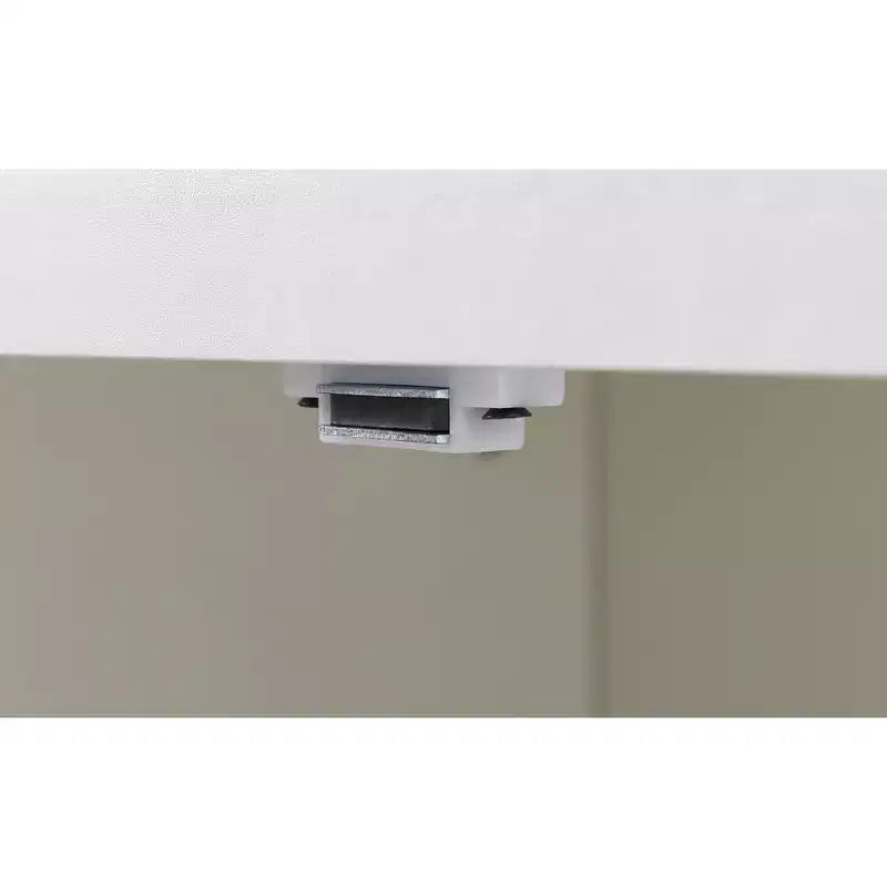 68 Mobile multiuso da soggiorno, credenza bianca in truciolare+MDF con dispositivo anti-ribaltamento