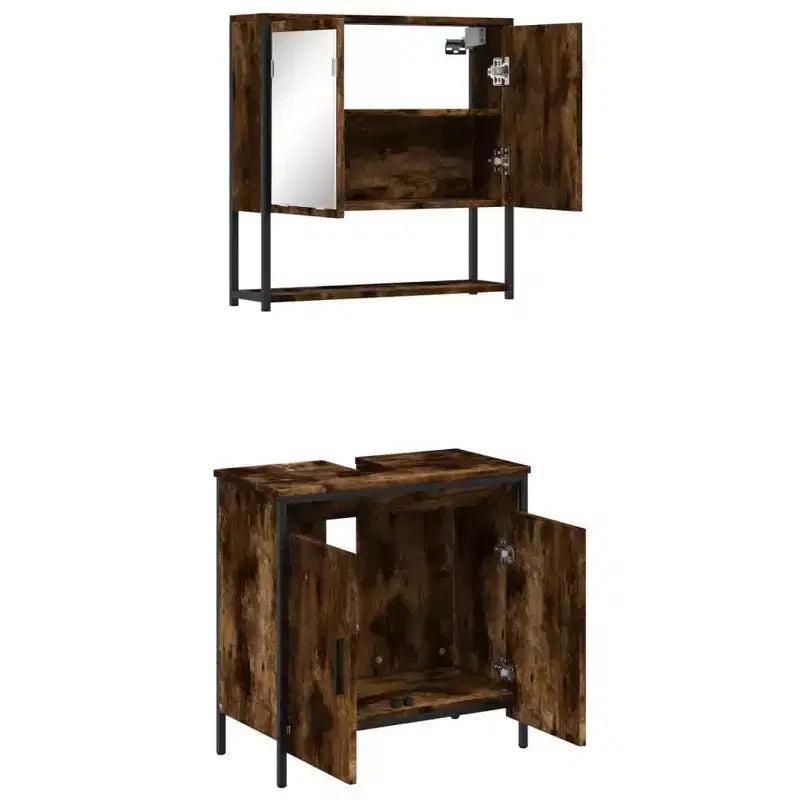 Mobile da Bagno con Mensola, Mobile Lavabo in Legno Ingegnerizzato