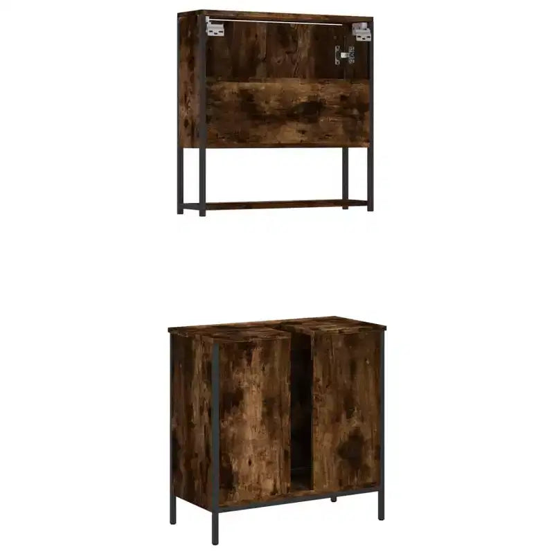 Mobile da Bagno con Mensola, Mobile Lavabo in Legno Ingegnerizzato