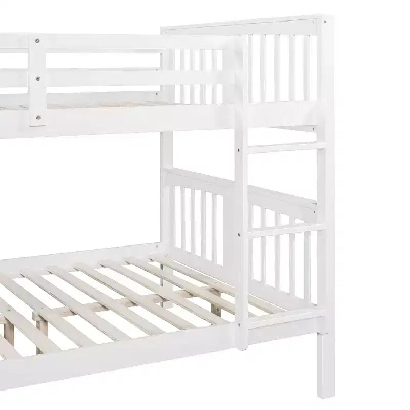 Letto a castello moderno in legno, piazza e mezza su piazza e mezza, convertibile in 2 letti