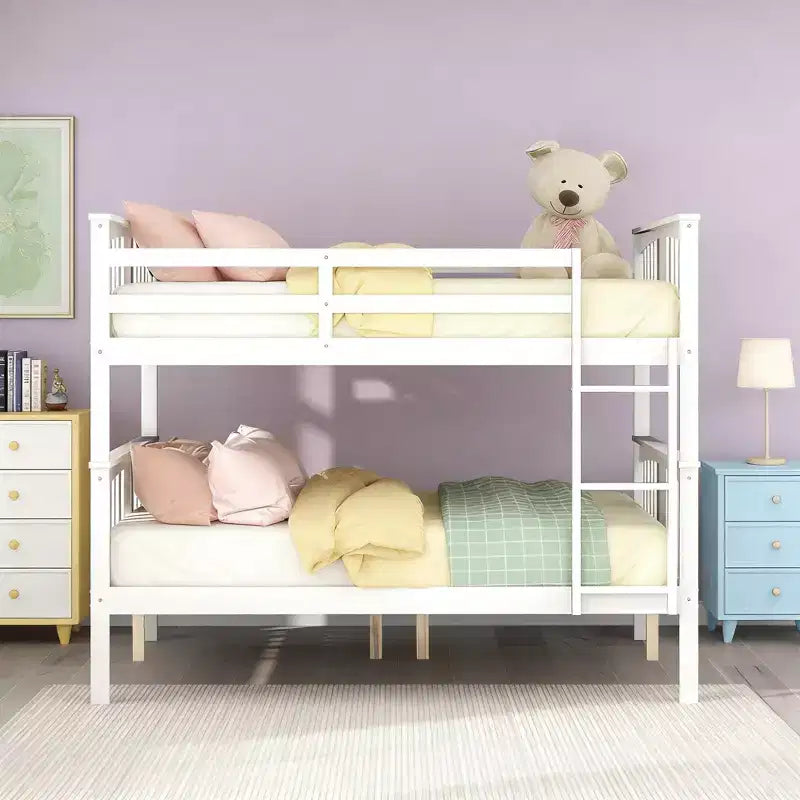 Letto a castello moderno in legno, piazza e mezza su piazza e mezza, convertibile in 2 letti
