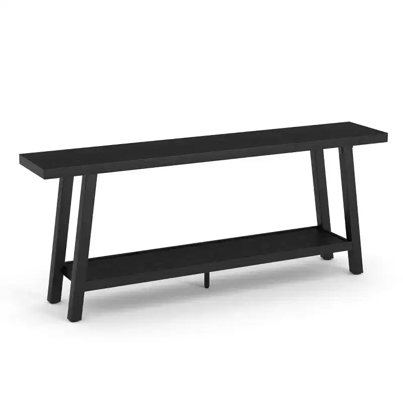 Consolle extra lunga per soggiorno - Tavolo da divano moderno marrone per ingresso - Elegante mobile rettangolare di design - Struttura robusta - 180 cm