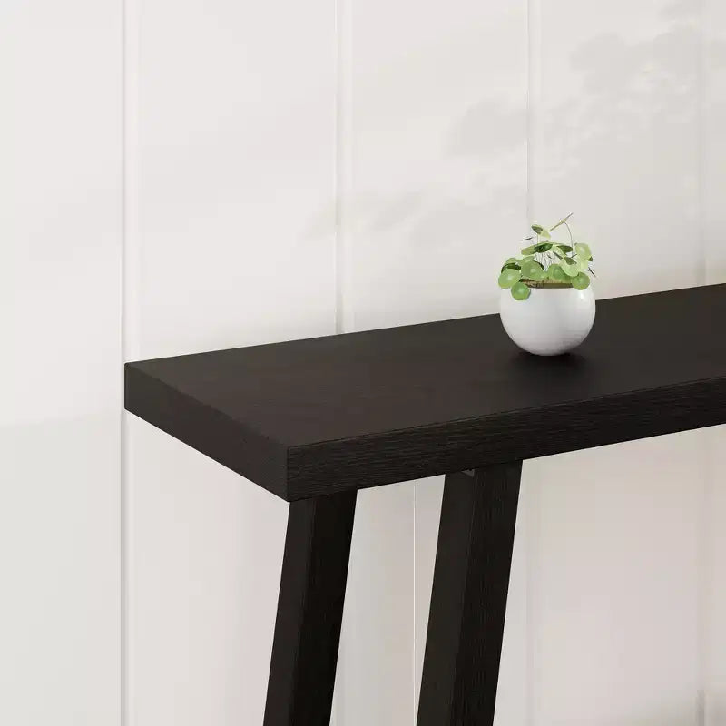Consolle extra lunga per soggiorno - Tavolo da divano moderno marrone per ingresso - Elegante mobile rettangolare di design - Struttura robusta - 180 cm