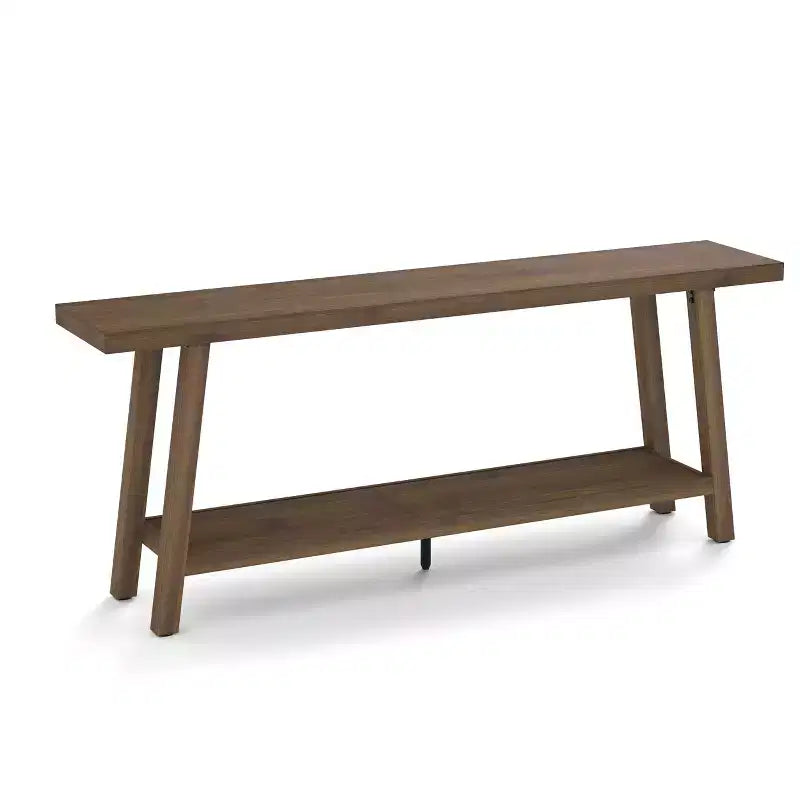 Consolle extra lunga per soggiorno - Tavolo da divano moderno marrone per ingresso - Elegante mobile rettangolare di design - Struttura robusta - 180 cm