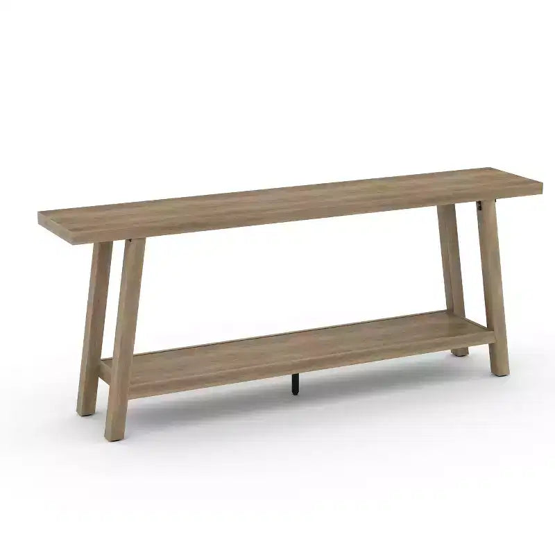 Consolle extra lunga per soggiorno - Tavolo da divano moderno marrone per ingresso - Elegante mobile rettangolare di design - Struttura robusta - 180 cm