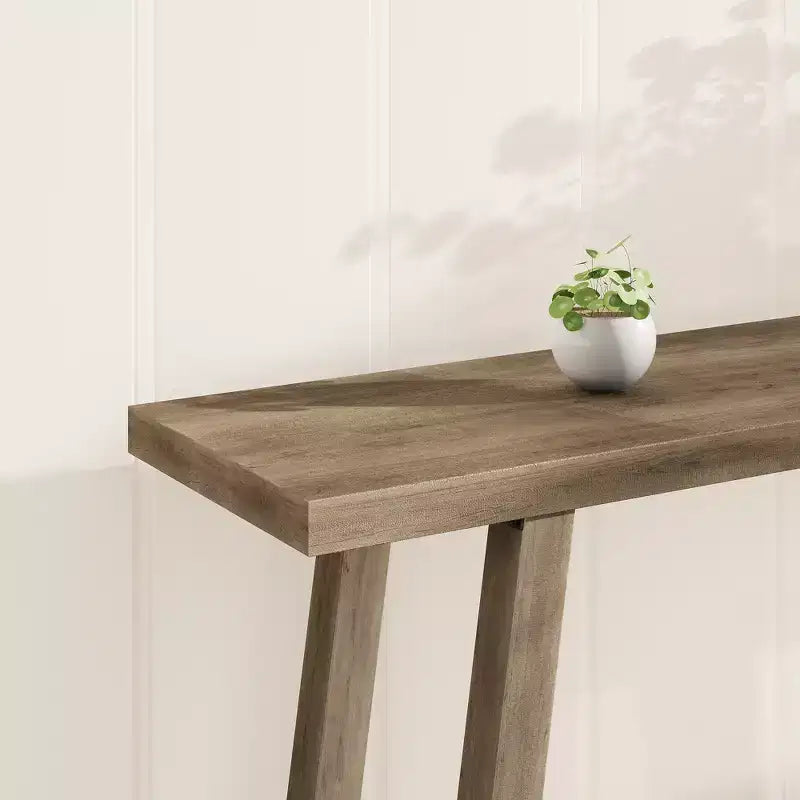Consolle extra lunga per soggiorno - Tavolo da divano moderno marrone per ingresso - Elegante mobile rettangolare di design - Struttura robusta - 180 cm