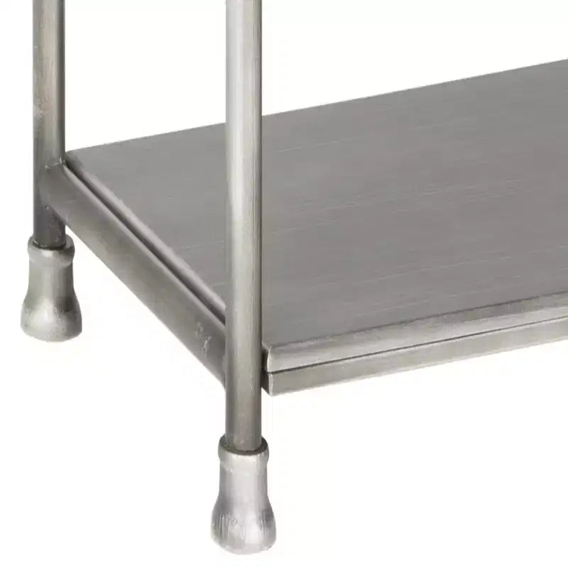 Scaffale espositore in etagere color argento